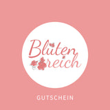 Laden Sie das Bild in den Galerie-Viewer, Logo der Firma Bluetenreich.cc auf einer Gutscheinkarte