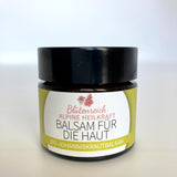 Laden Sie das Bild in den Galerie-Viewer, Brauner Glastiegel mit Bio Johanniskrautbalsam Balsam für die Haut